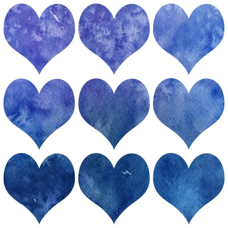 cœur bleu