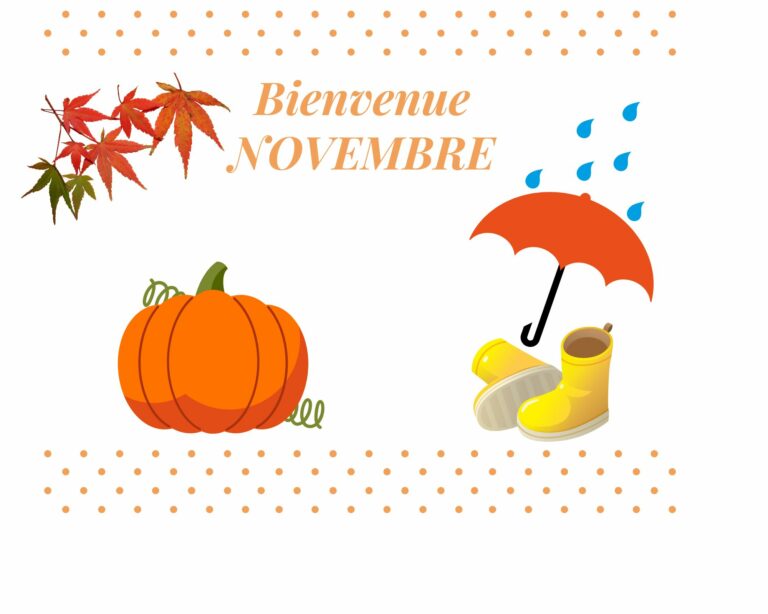 le mois de novembre, la saison de pluie et du potimarron