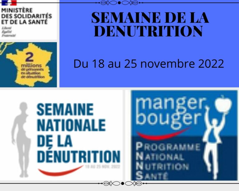 Semaine de la dénutrition.