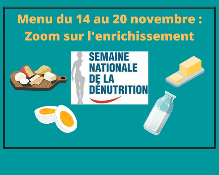 Image d'aliments pour enrichir les repas pour les menus du 14 au 20 novembre