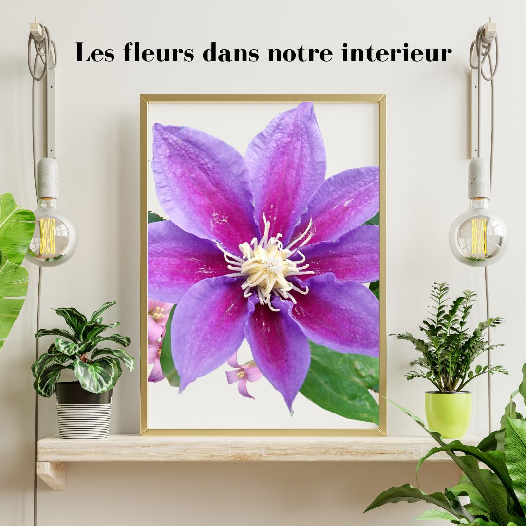 Tableau fleuri et mis en avant des fleurs dans notre décoration intérieure