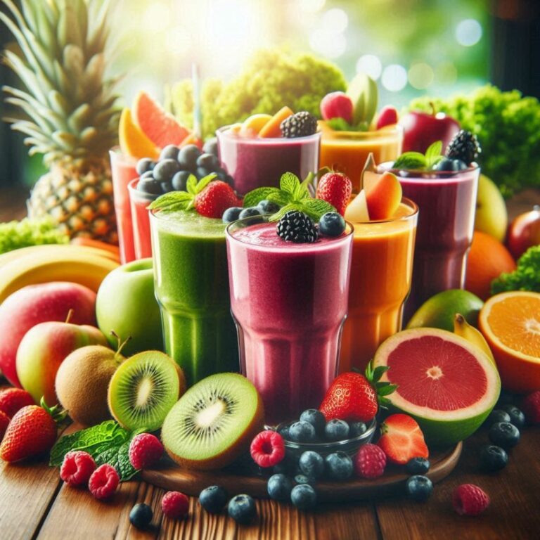 Menus équilibrés et smoothies : duo vitalité de la semaine.